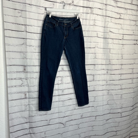 Old Navy Curvy Profile Jeans Women’s 8 Short Dark Wash Mid Rise Skinny Fit Denim - Picture 3 of 16